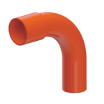 Curva P/ Caño Conduit 32mm 90° Naranja - Titan