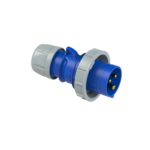 Ficha Macho Ind. 2X16A+T 250V 6H IP67 Azul SHARK - PCE