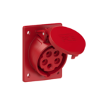 Toma Ind. Embutir. 3X32A+T+N 415V 6H IP44 Rojo - PCE