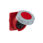 Toma Ind. Embutir. 3X32A+T 415V 6H IP67 Rojo SHARK - PCE